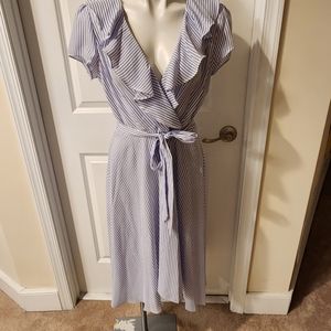 DN Design size 12 blue stripes dress